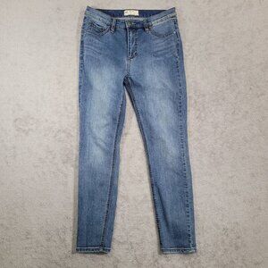 Free People Womens Blue Skinny Jeans Size 27 Cotton Blend Denim